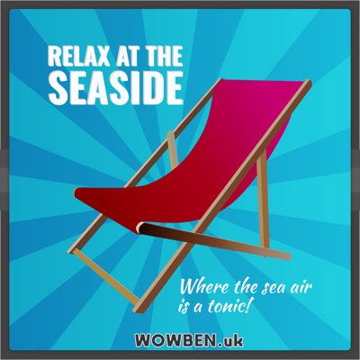 Seaside Deckchair  • Wowben.uk