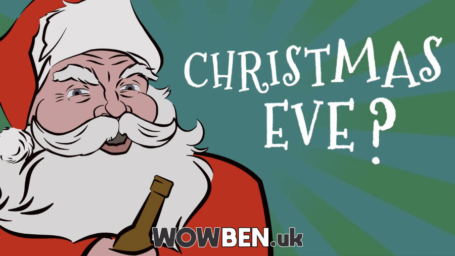 Boozey Santa a Christmas Message. A 2D rigged Animation. Animation services for York, Leeds, Yorkshire, London and UK