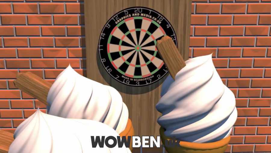 180 Ice Cream Darts. 3D Animation and motion graphics for the Seaside, Yorkshire Coast, York, Leeds, London